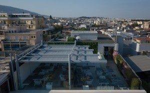 Folding-roof pergola systems @ Centrale Hotel, Syntagma, Athens