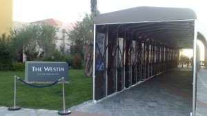 'Ready-Box' retractable tunnel @ THE WESTIN, Costa Navarino