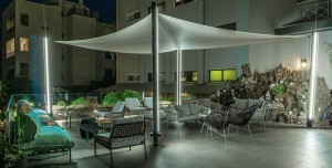 'Velora' Sun-sail system @ Palmyra Hotel, Glyfada