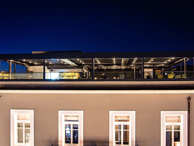 Motorized roofs and glass systems @ Mira-Me boutique Hotel, Athens