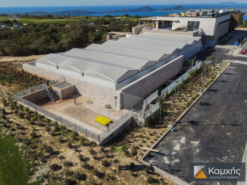 Tensile membrane roof @ The Hills Course, Costa Navarino