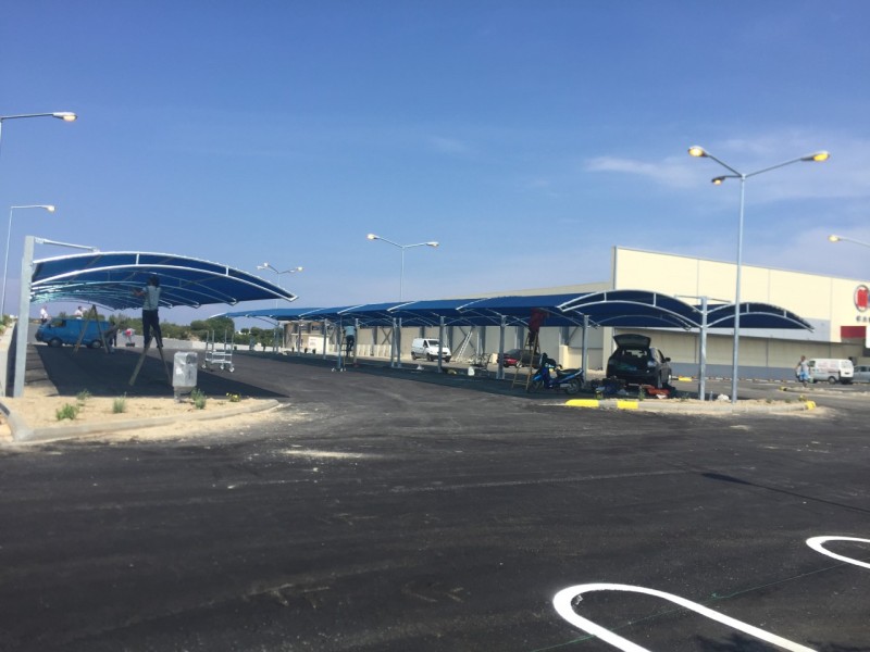 Car-Park shades @ METRO Supermaket, Rhodos